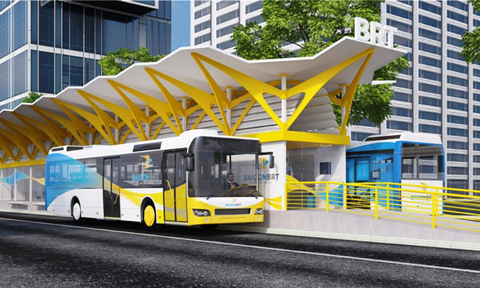 ホーチミン市初の高速輸送路線に電気バスを提案